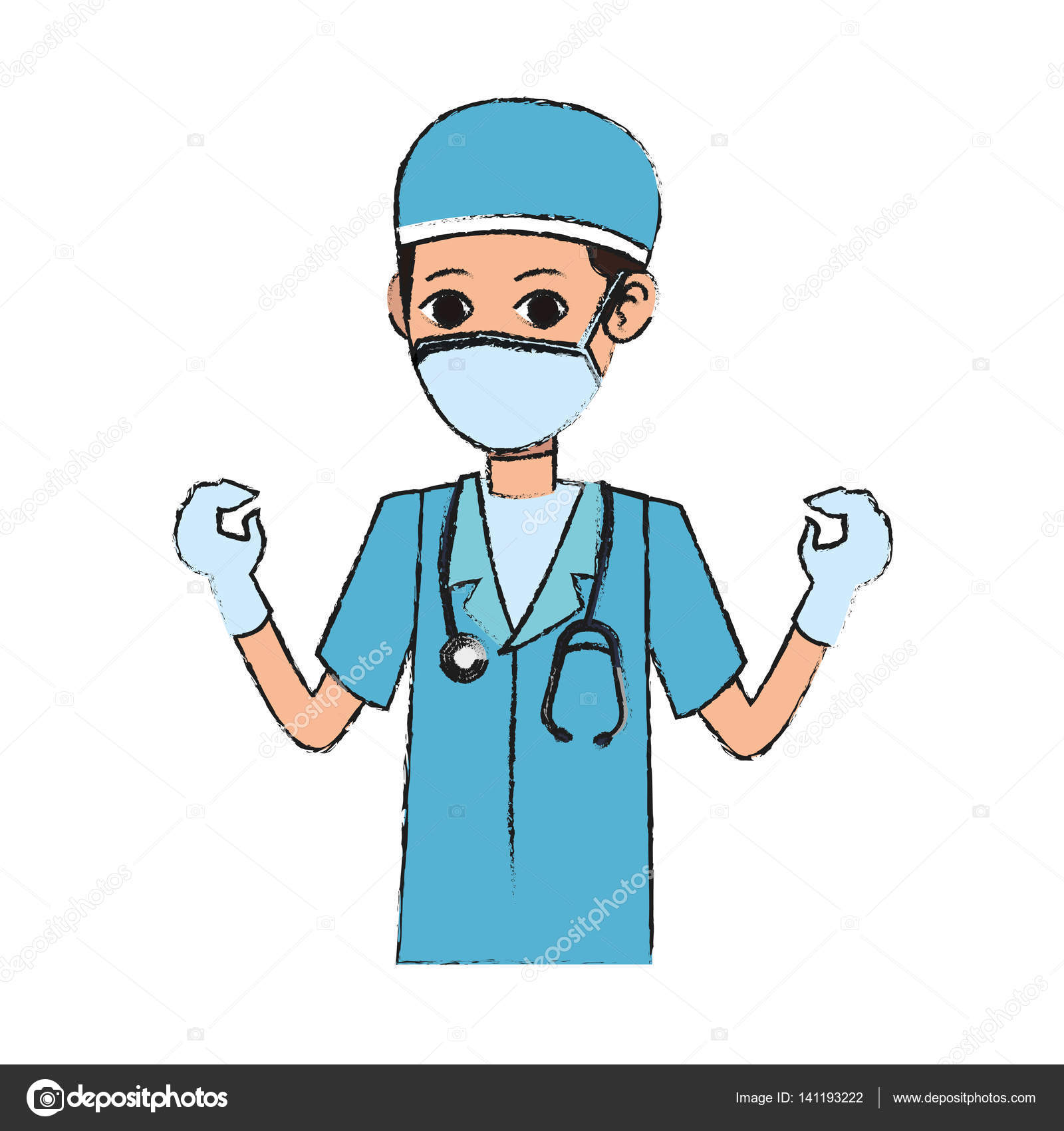 Animado: enfermero | icono de médico enfermera hombre ...