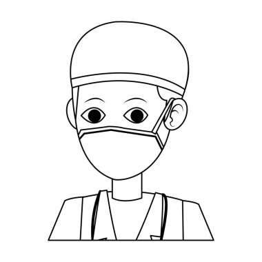 adam tıbbi hemşire simgesi