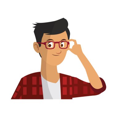 genç adam çizgi film simgesi