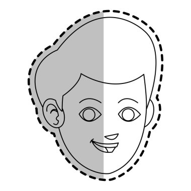 genç adam çizgi film simgesi