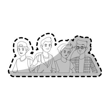 genç çocuklar simgesi