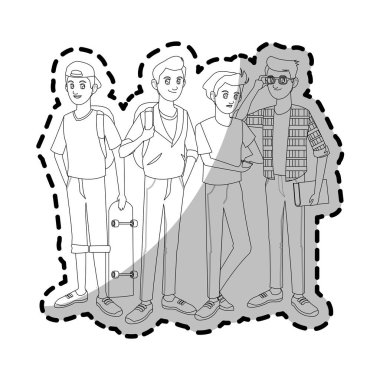 genç çocuklar simgesi