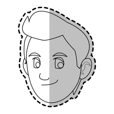 genç adam çizgi film simgesi