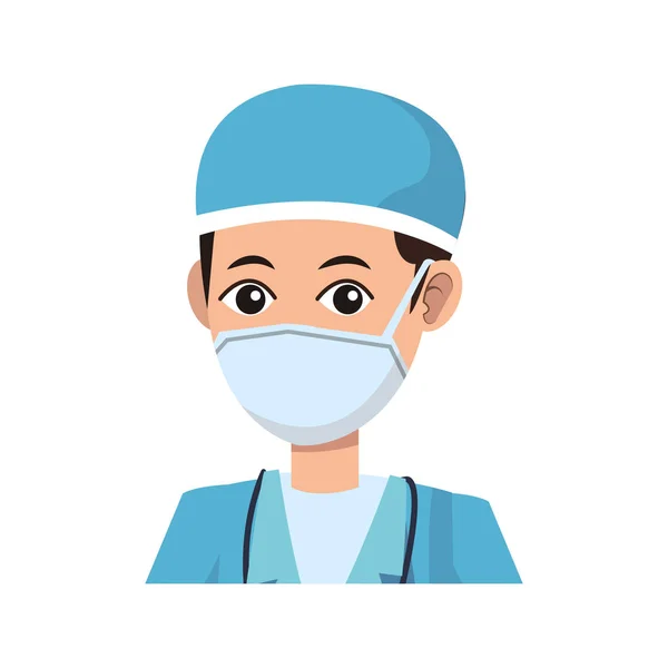 Mann medizinische Krankenschwester — Stockvektor