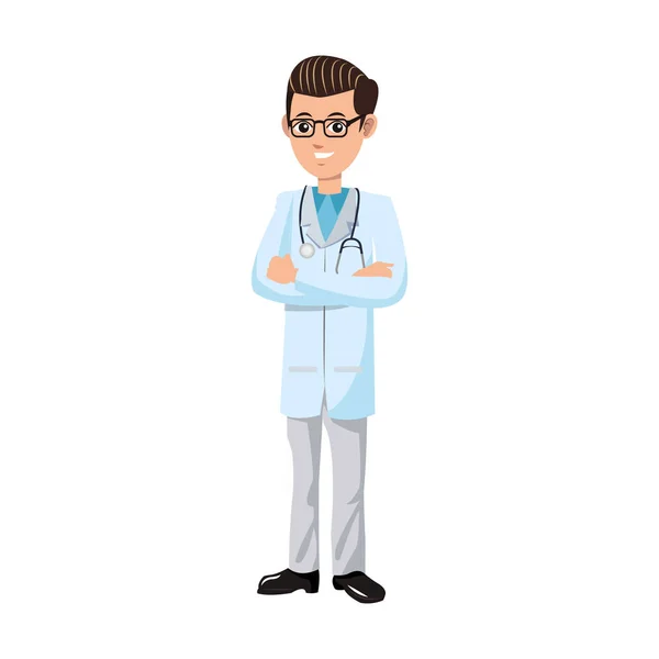 Médico hombre — Vector de stock