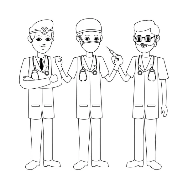 Doctores de medicina — Vector de stock