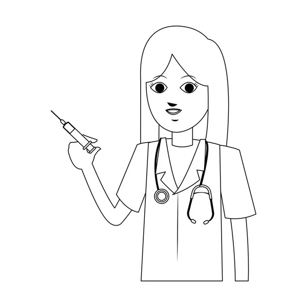 Enfermera médica — Vector de stock