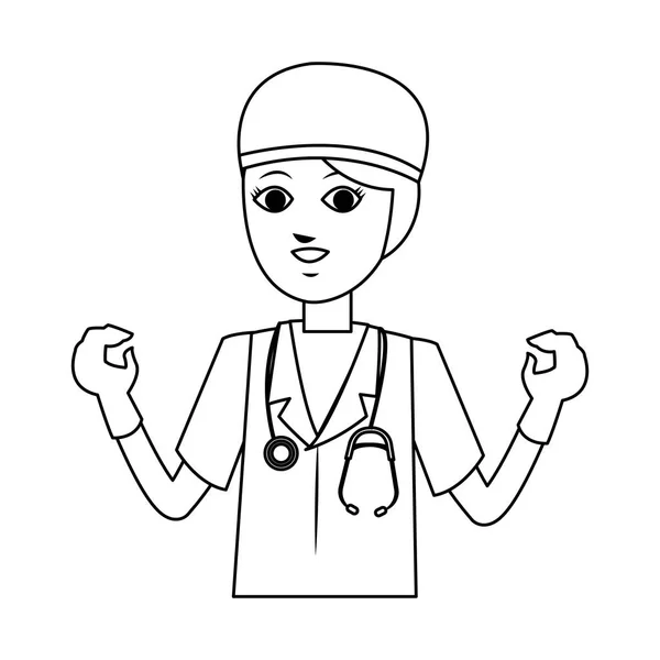 ชายแพทย์พยาบาลไอคอน — ภาพเวกเตอร์สต็อก