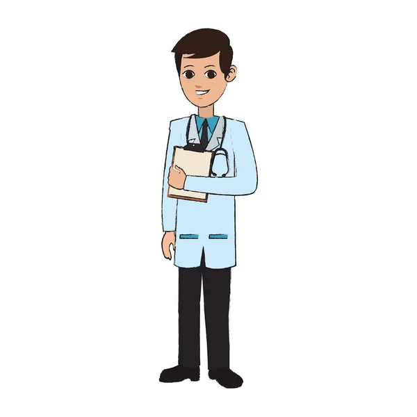 Hombre médico icono médico — Vector de stock