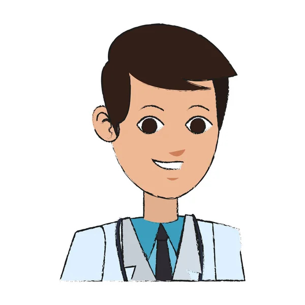 Man medical doctor icon — Stock Vector