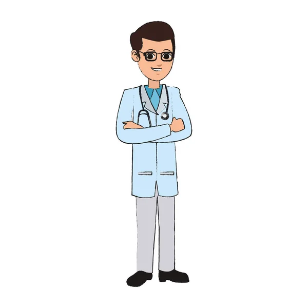Adam tıp doktoru simgesi — Stok Vektör
