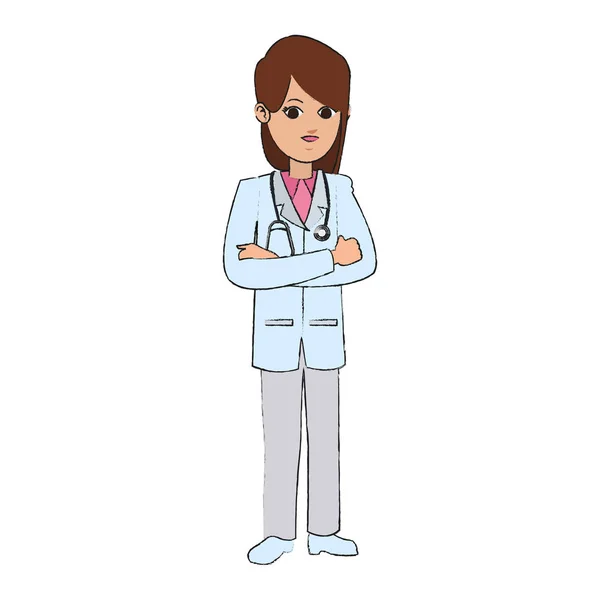 Femme médecin — Image vectorielle