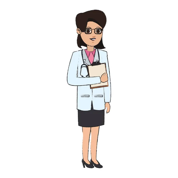 Médico mujer — Vector de stock