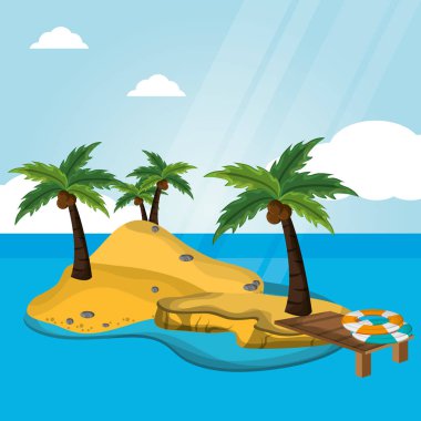 ada çöl pier lifebuoy tatil ile