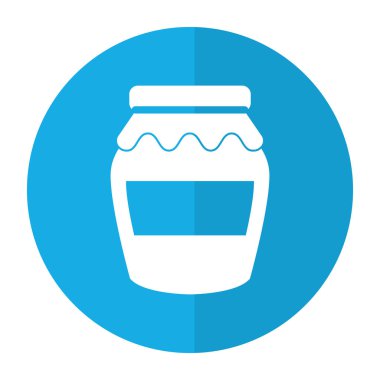 Cam Kavanoz reçel tatlı gölge