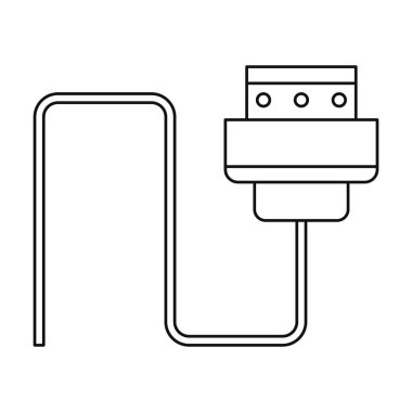 tel kablo bilgisayar takın ince çizgi