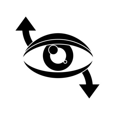 sanal gerçeklik 360 derece piktogram göz