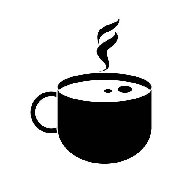 Kahve Kupası içecek kahvaltı piktogram — Stok Vektör