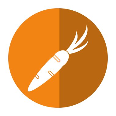 havuç sebze vejetaryen simgesi gölge