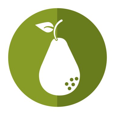 Avokado sağlık diyet simgesi gölge