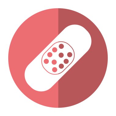 Grup sıva ilk yardım simgesini gölge