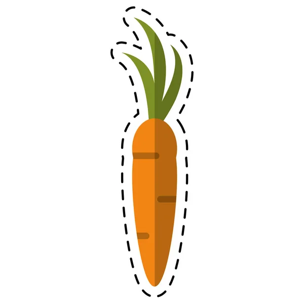 Ikon wortel sayuran sayuran - Stok Vektor