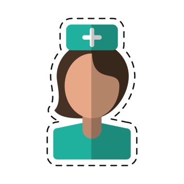 çizgi film hemşire personel tıbbi hastane