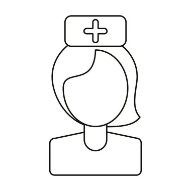 hemşire personel tıbbi hastane ince çizgi