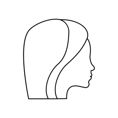 Kadınlar Günü profil kız ince çizgi