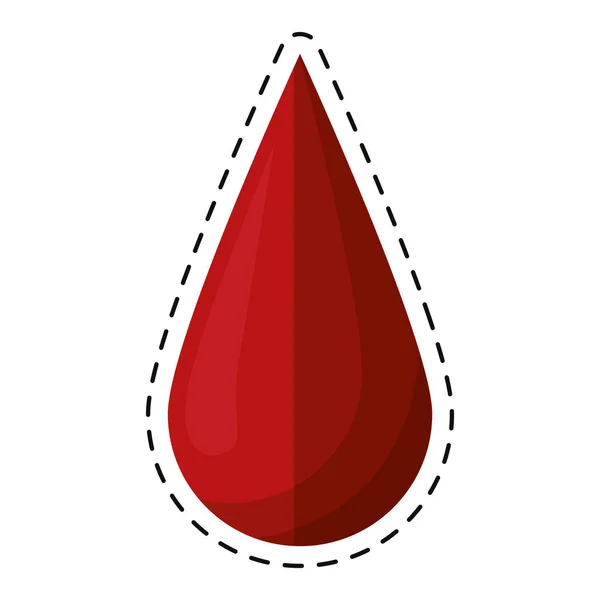 Kapka krve kreslený darovat dárce — Stockový vektor