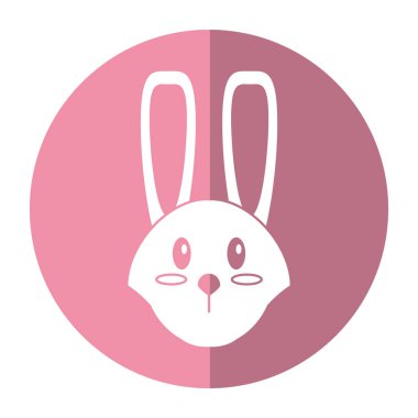 şirin Paskalya yüz bunny gölge