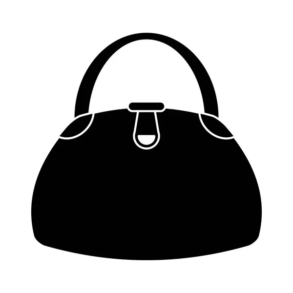 Nő táska divat stílus piktogram — Stock Vector