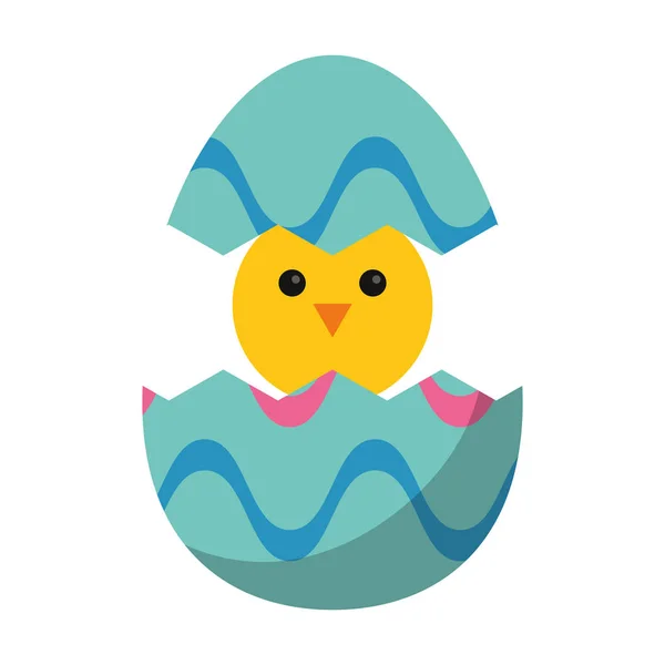 Roztomilý velikonoční vajíčko kuře — Stockový vektor