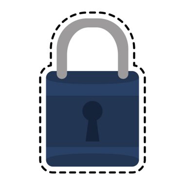 Güvenlik asma kilit simgesi