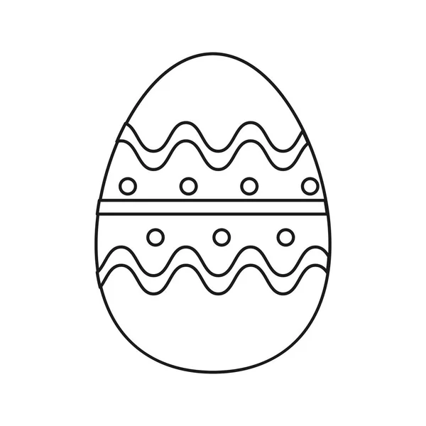 Temporada de huevos de Pascua celebrar la línea delgada — Vector de stock