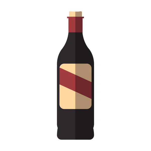 Vinflaska ikon — Stock vektor