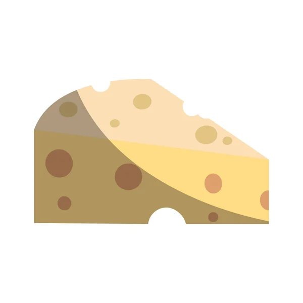 Ícone de pedaço de queijo — Vetor de Stock