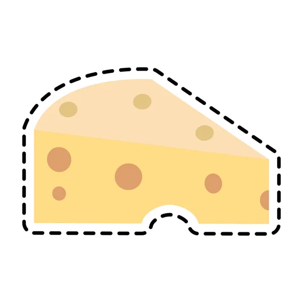 チーズ アイコンの部分 — ストックベクタ