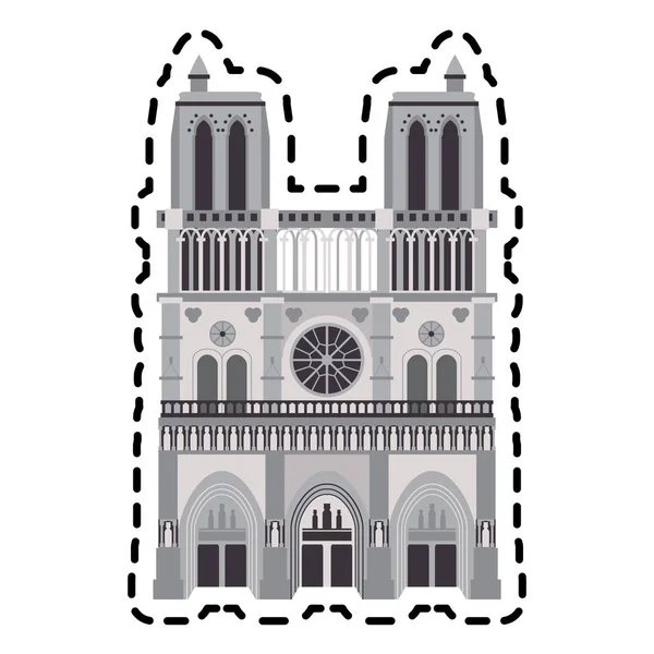 Catedral de Notre Dame — Vetor de Stock