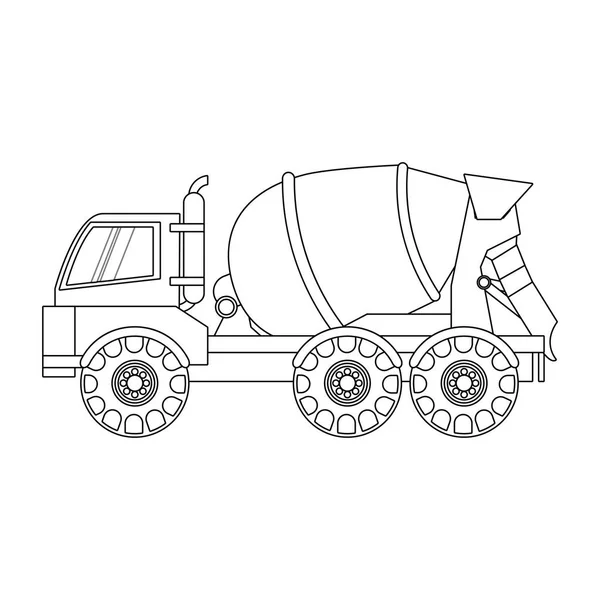 Costruzione camion design — Vettoriale Stock