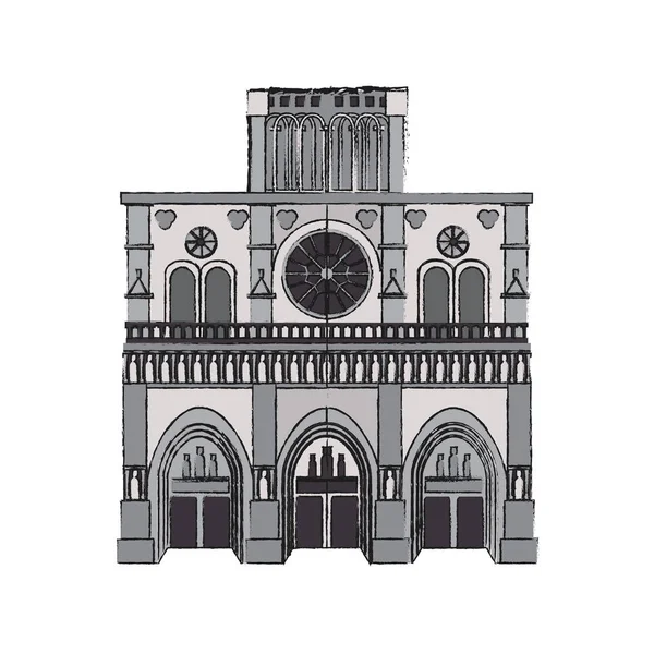 Icône Notre Dame — Image vectorielle