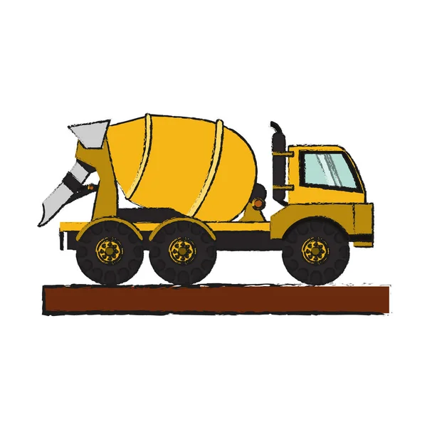 Construction trucks design — Stock Vector