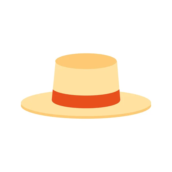 Chapeau accessoire icône — Image vectorielle