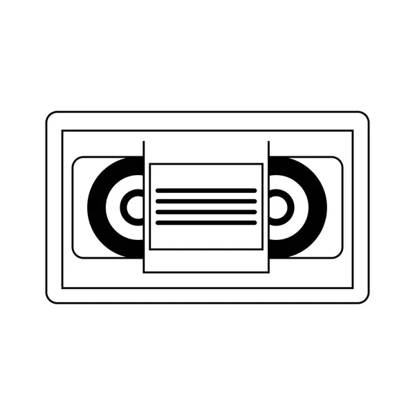 Vhs icono de cinta — Archivo Imágenes Vectoriales
