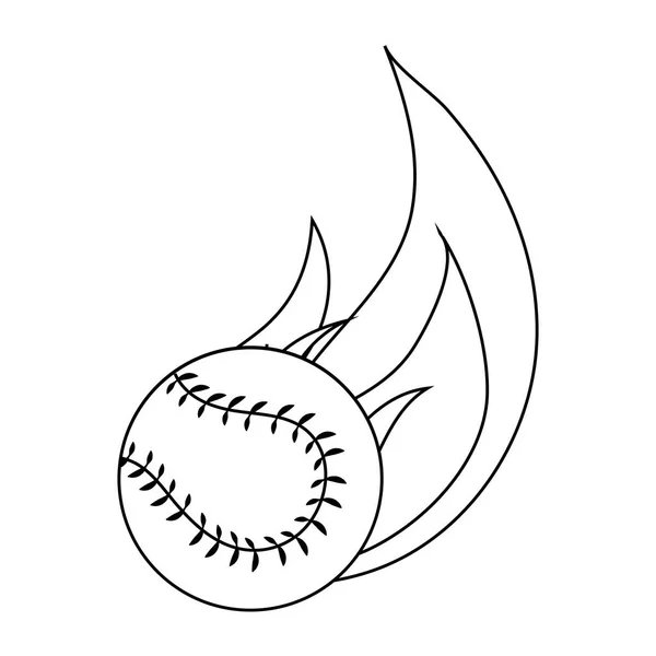 Baseball design sportif — Image vectorielle