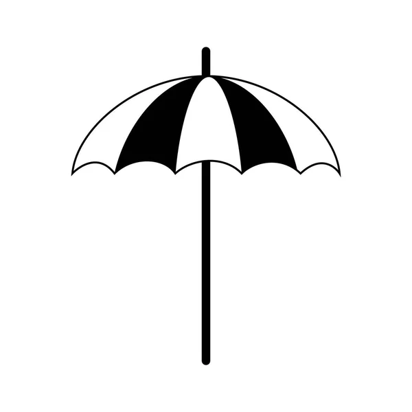 Stranden parasoll ikonen — Stock vektor