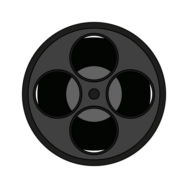 Εικονίδιο κυλίνδρου ταινιών — Διανυσματικό Αρχείο