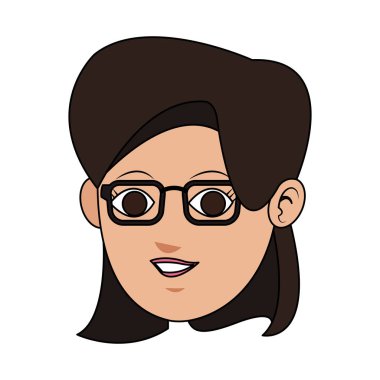 genç kadın simge görüntüsünü yüzü