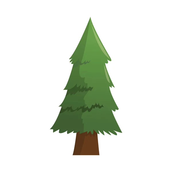 Dennenboom pictogram — Stockvector