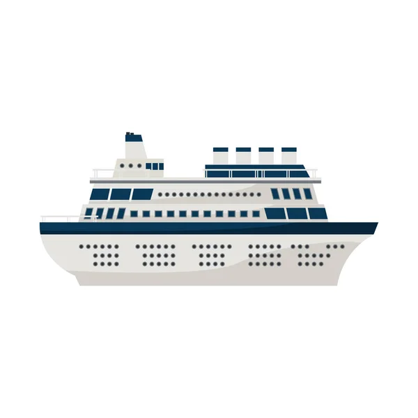 Cruise ship ikonen — Stock vektor